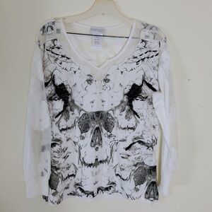 Creation Mixed Media Women's Top Size USA 8